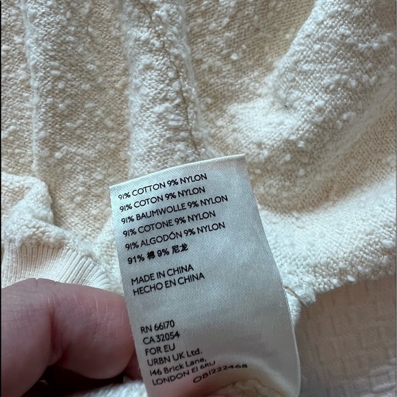 Free People Womens Found My Friend Pullover Sweater Cream - Picture 15 of 16